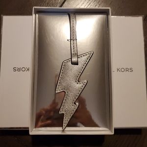 NWT lightening bolt bag/key charm